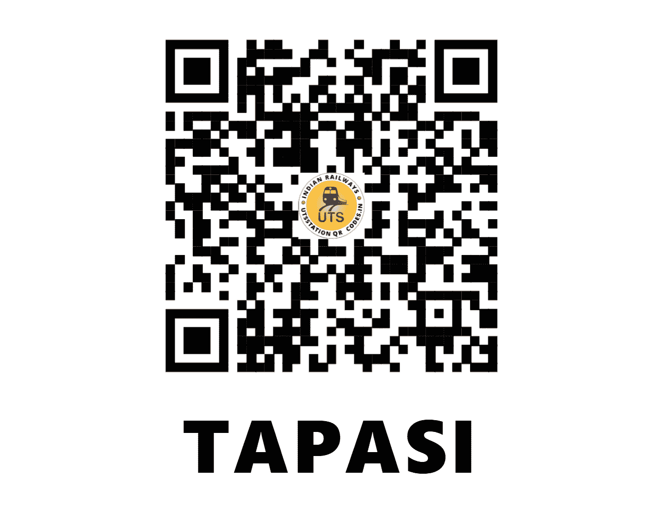 UTS QR Code for TAPASI - TOP - ER (WEST BENGAL)